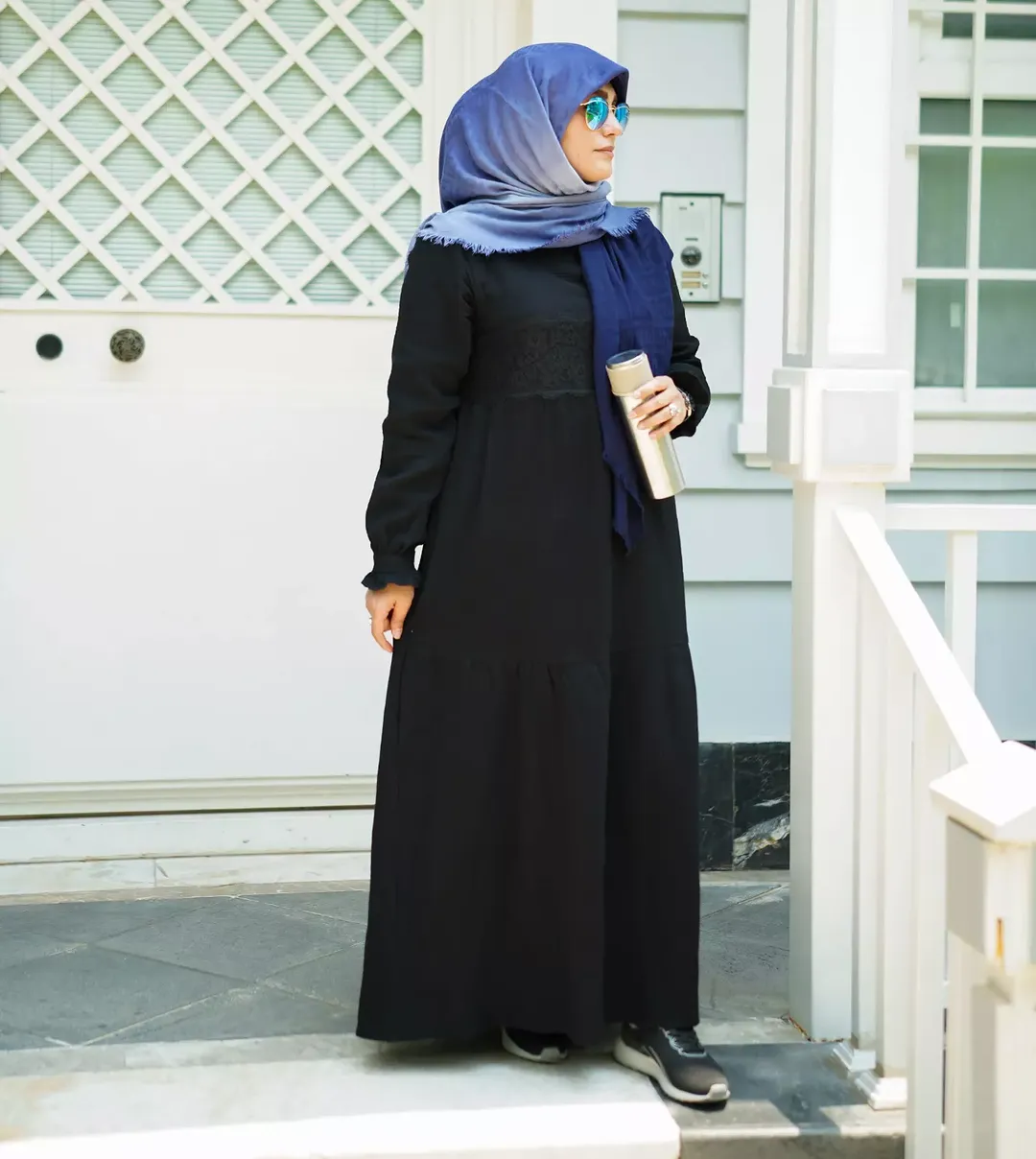 عبا پیراهنی «مها» جنس الیاف طبیعی موسلین